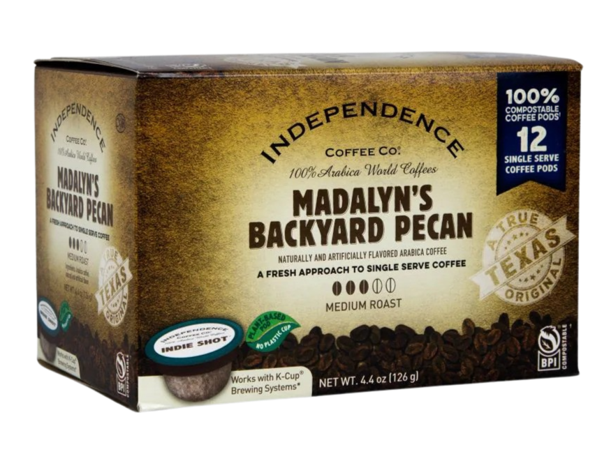 Madalyns Backyard Pecan Single Serve Coffee