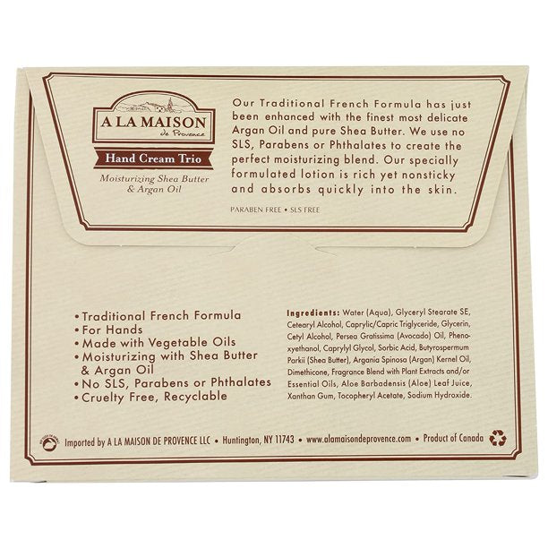 Hand Cream Trio Argan Oil and Shea Butter
