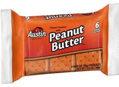 Cheese Cracker With Peanut Butter