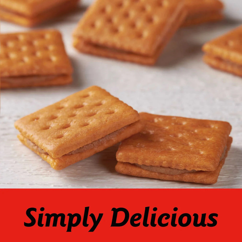 Cheese Cracker With Peanut Butter
