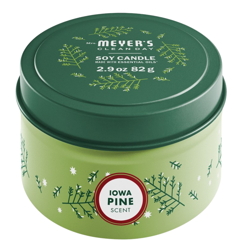 Iowa Pine Tin Candle