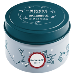 Snowdrop Tin Candle