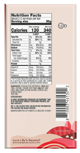 Peppermint White Chocolate Style Bar