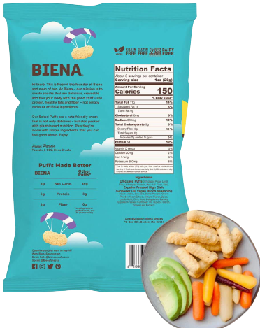 Baked Chickpea Puffs Aged White Cheddar