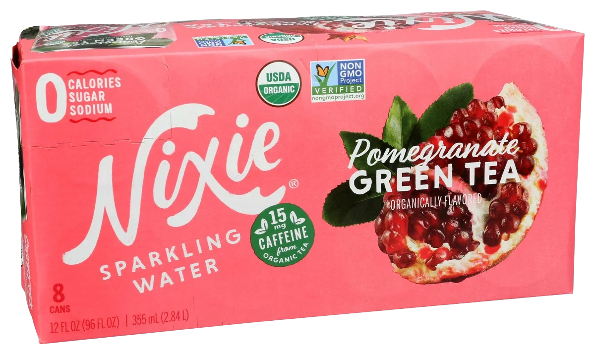 Pomegranate Green Tea Sparkling Water (8 Pack)