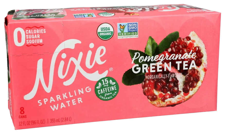 Pomegranate Green Tea Sparkling Water (8 Cans)