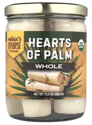Organic Whole Hearts Of Palm