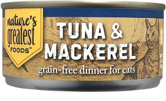 Grain-Free Cat Food Tuna & Topping Mackerel