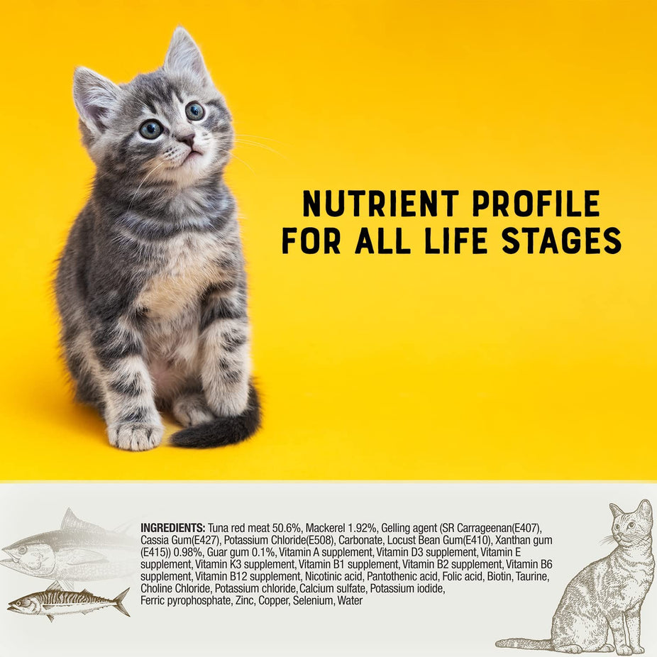 Grain-Free Cat Food Tuna & Topping Mackerel