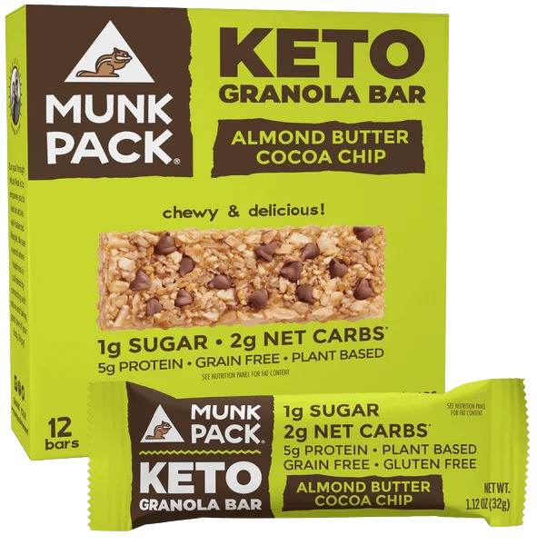 Keto Almond Butter Cocoa Chip Granola Bar (12 Pack)