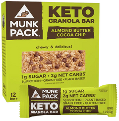 Keto Almond Butter Cocoa Chip Granola Bar (12 Pack)