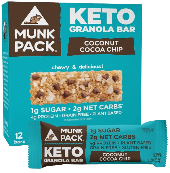 Keto Coconut Cocoa Chip Granola Bar (12 Pack)