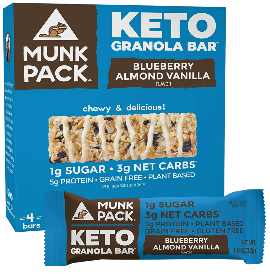 Keto Granola Bar - Blueberry Almond Vanilla (4 Pack)
