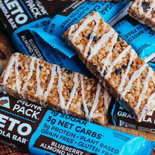 Keto Granola Bar - Blueberry Almond Vanilla (4 Pack)