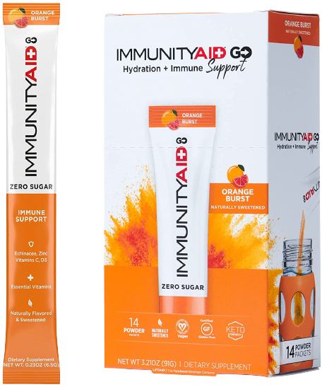 Orange Immunity-Aid Drink Mix 14Pk