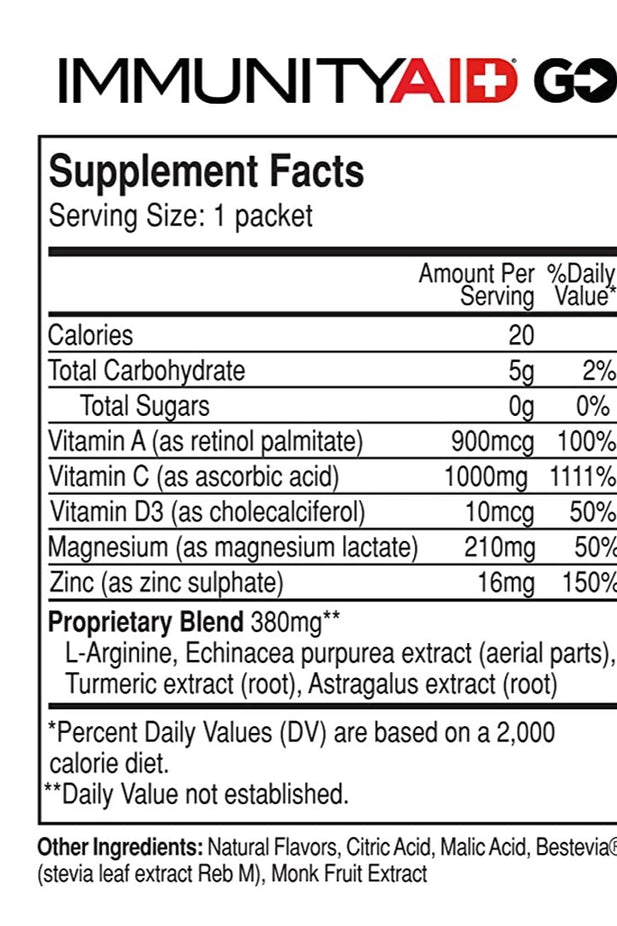 Orange Immunity-Aid Drink Mix 14Pk