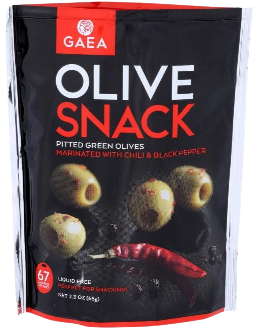 Chili Marinated Pitted Green Olive Snackpack (8 Pack)