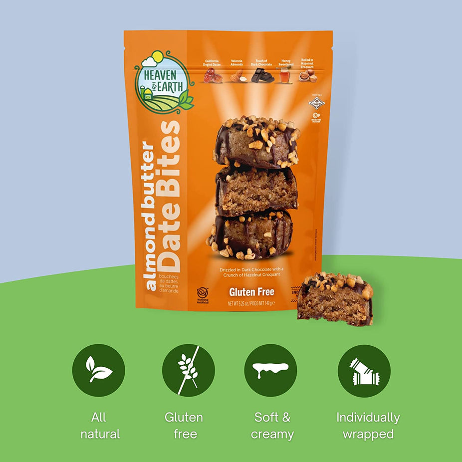Hazelnut Almond Butter Date Bites