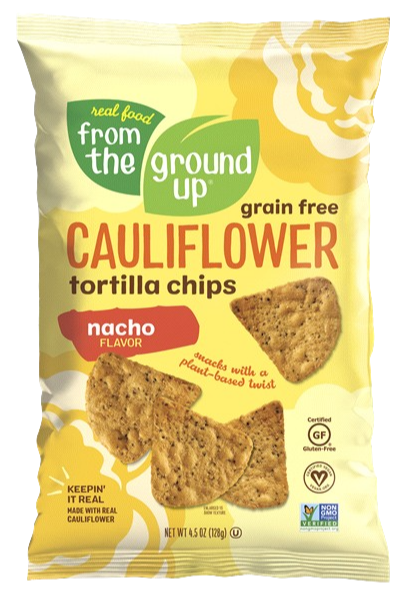 Nacho Cauliflower Tortilla Chips