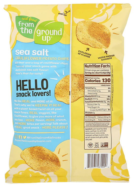 Sea Salt Cauliflower Chips