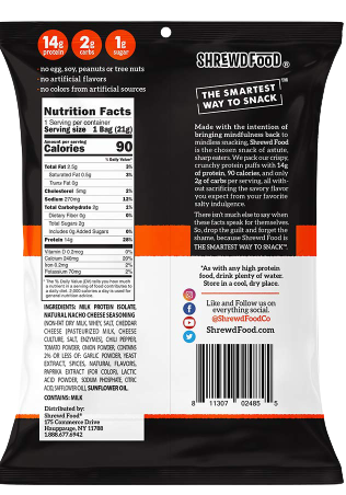 Nacho Cheese Protein Puffs