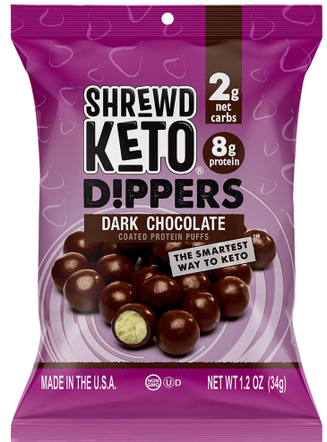 Keto Dark Chocolate Protein Crisp Dippers