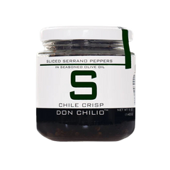 Serrano Chile Crisp - Fresh Serrano Peppers Crisped In Seasoned Olive Oil