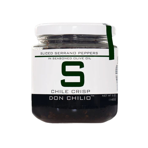 Serrano Chile Crisp - Fresh Serrano Peppers Crisped In Seasoned Olive Oil