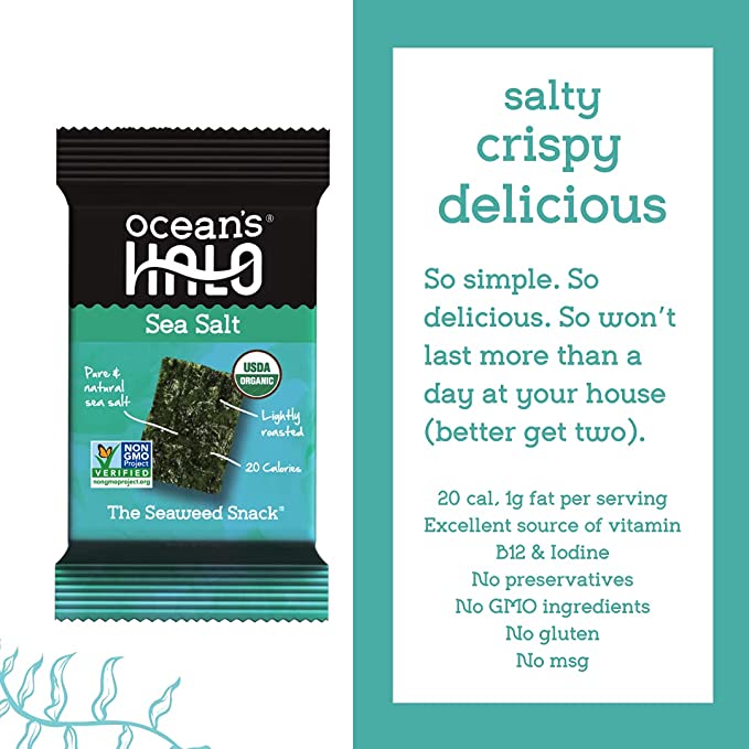 Sea Salt Seaweed Snacks (20 pack)