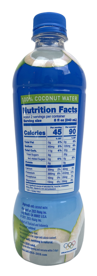 No Sugar Added Coconut Water