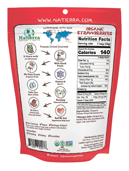 Organic Freeze-Dried Strawberries