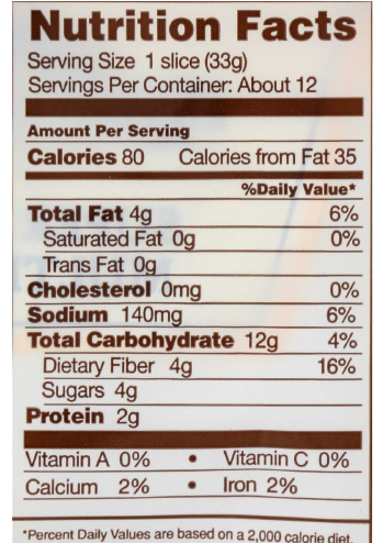 Bread Multigrain Sliced Gf