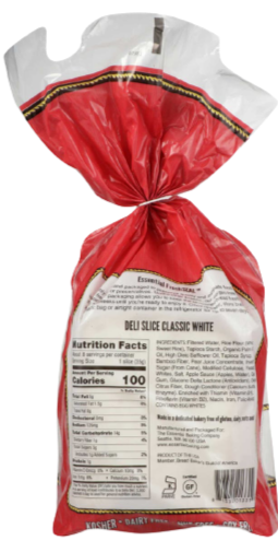 Bread Classic White Deli Gf