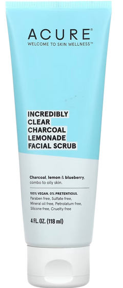 Charcoal Lemon & Blueberry Facial Scrub