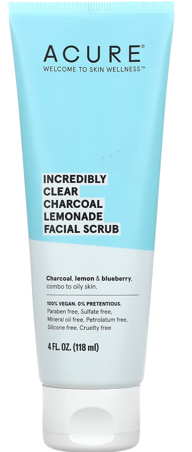 Charcoal Lemon & Blueberry Facial Scrub
