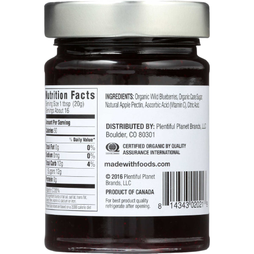 Organic Blueberry Preserves