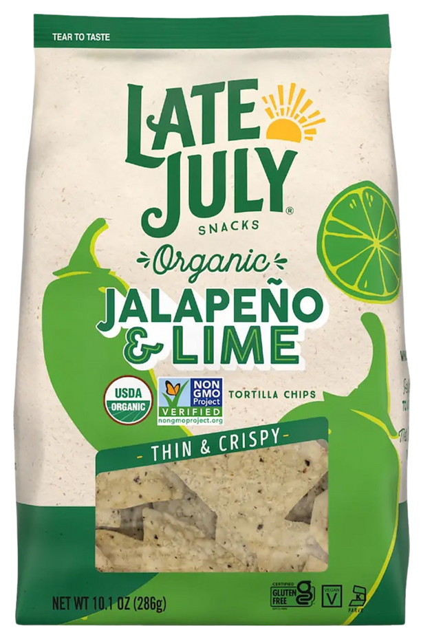 Organic Jalapeno + Lime Thin & Crispy Tortilla Chips