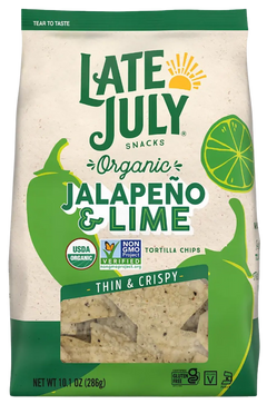 Organic Jalapeno + Lime Thin & Crispy Tortilla Chips