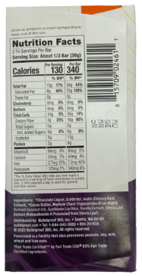 Original Dark Chocolate Bar
