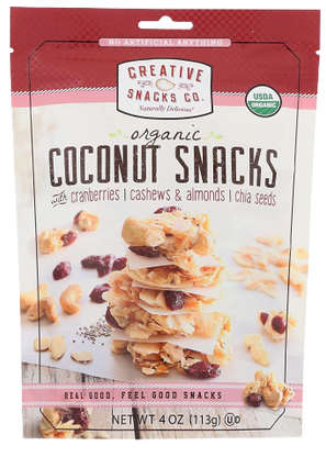 Organic Coconut Snacks With Cranberries