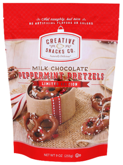 Milk Chocolate Peppermint Pretzels
