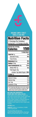 Organic Vanilla Cake Mix