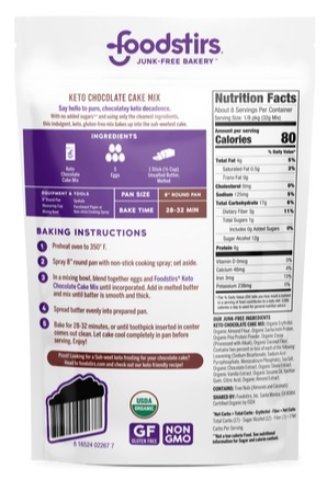 Keto Chocolate Cake Baking Mix