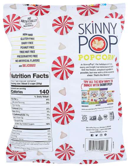 White Chocolate Peppermint Popcorn