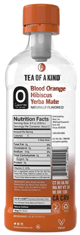 Blood Orange Hibiscus Yerba Mate Tea