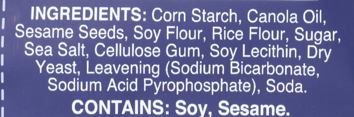 Gluten Free Sesame Thin Pretzel