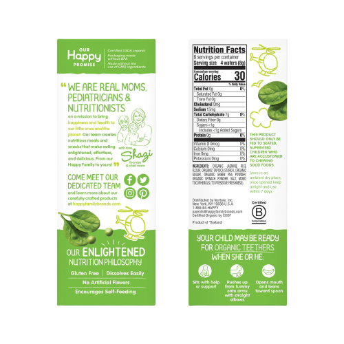 Pea & Spinach Teething Wafers