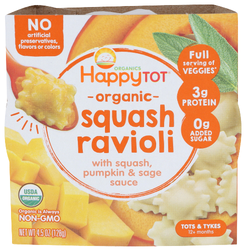 Organic Squash Ravioli With Pumpkin & Sage Sauce