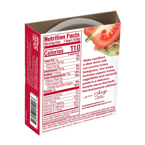 Organic Turkey Bolognese Toddler Pasta Bowl