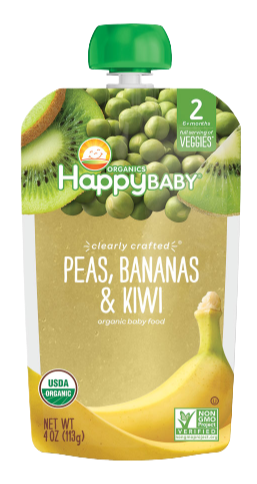 Organics Peas, Bananas & Kiwi Organic Baby Food